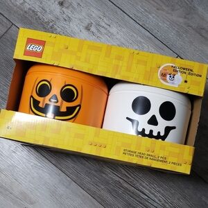 LEGO | Halloween Edition Small Pumpkin and Skull Storage Set NWT*